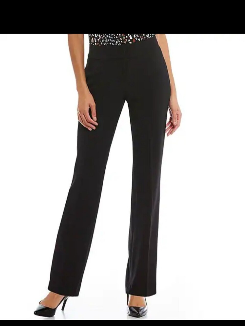 Kasper Stretch Crepe Slim Leg Pants Size 12 NWT